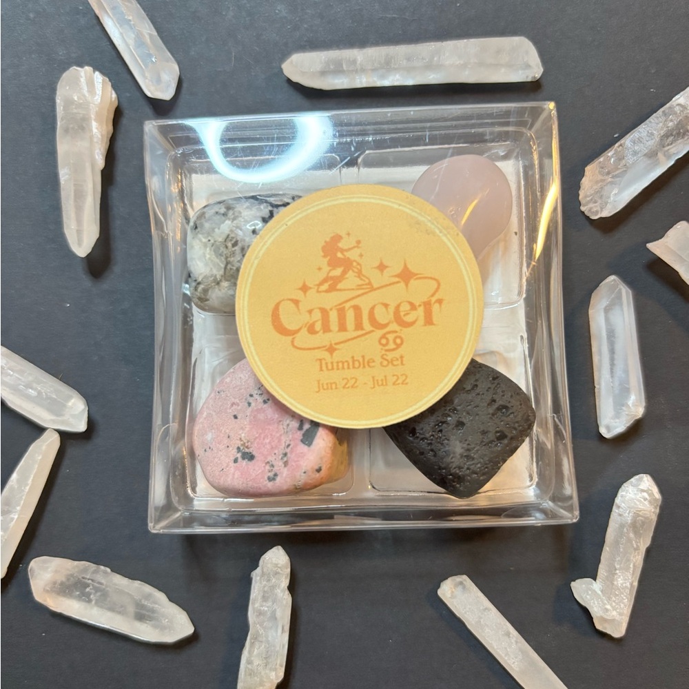 Cancer Zodiac Tumble Crystal Set